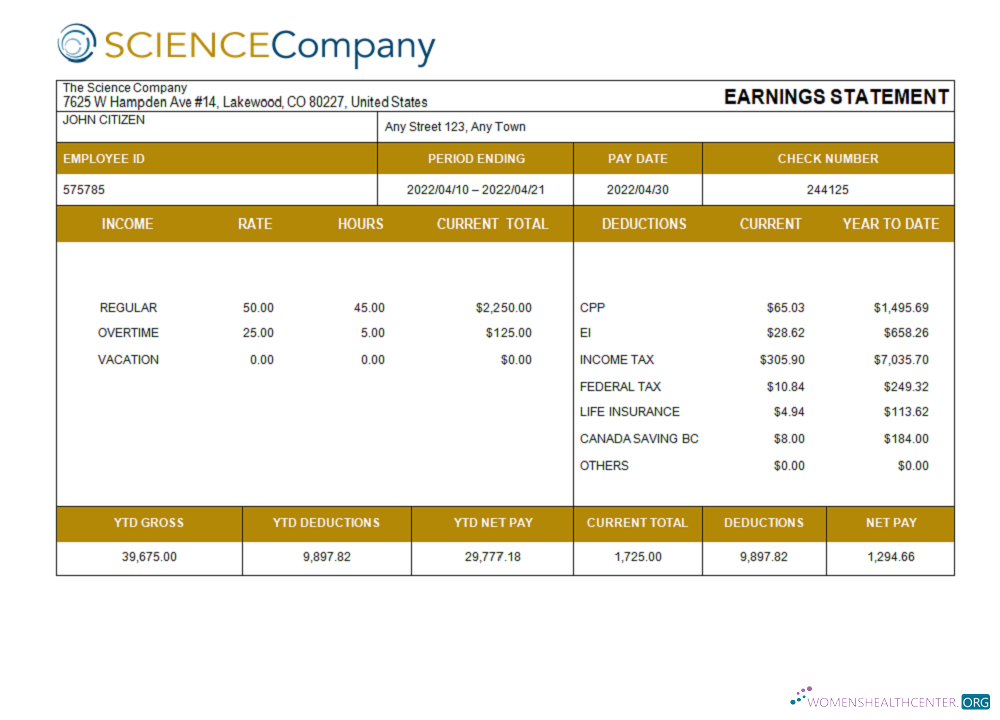 Download USA The Science Company science company pay Photoshop template